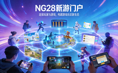 NG28新游门户服务的广大游戏玩家社区概念图，体现连接玩家与游戏的价值